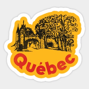 Old Quebec City Sticker